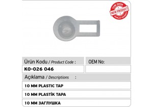 10 MM Plastik Tapa